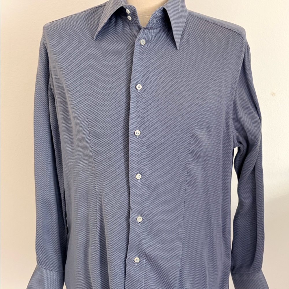 Giorgio Armani Navy Dress Shirt